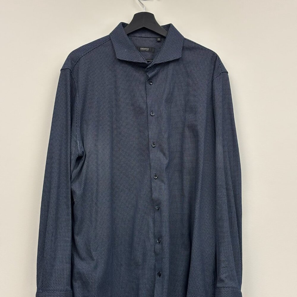 DESOTO Men's Blue Dress Shirt